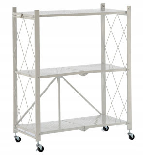 Regál policový - Salon BookCase Mobile Office na priemyselných kolesách