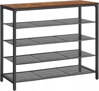 Botník do predsiene - Knižnica skriňa polica topánky loft industrial 120x92