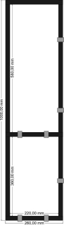 Konzola, držiak na police - Loft Industrial Policy Rack 100x26x2 WSPORN