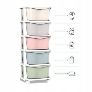 Úložný box pre deti - Kids Concept Star Wall Poličky so vešiakmi