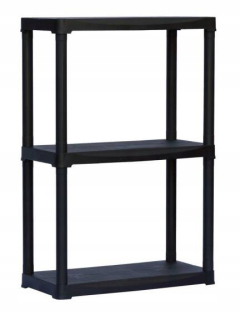 Regál policový - Plastová polica 60 x 30 x 90 cm 3 poličky 90 kg