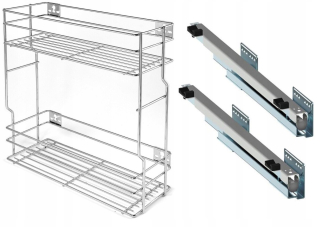 Vysuvný kôš - Nákladný nákladný náklad na nákladný náklad Chrom