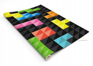 Dýha na nábytok - Self -adhese nábytok dýhy tetris bloky 120x60