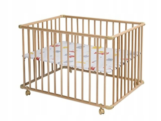 Ohrádka pre deti - Schardt Wooden Detský playpen 100x75 cm