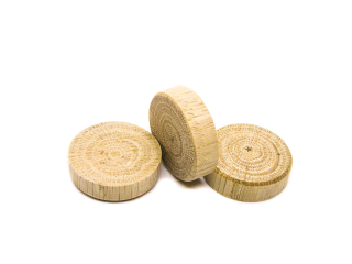Záslepky na nábytok - Drevené uzly dubové flles dub Fi 25 mm 100 ks