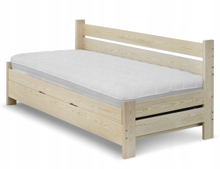 Posteľ do spálne - Slnečné žiarenie dvojlôžkovej postele 160x200 odtiene šedej