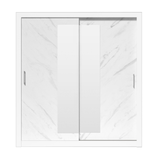 Šatníková skriňa do študenskej izby - Rednaw Rednaw Cabinet 180 cm dub Wotan / Grey Gloss