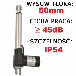 Plynová rozpera na nábytok - 24 V elektrický ovládač 50 mm 3kn linka