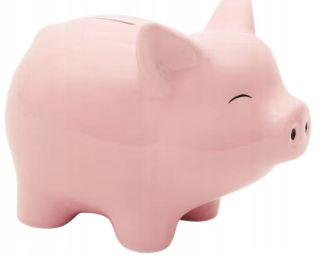 Pokladnička pre deti - Keramická prasiatka banka panda loptu ošípané veľké 19 cm
