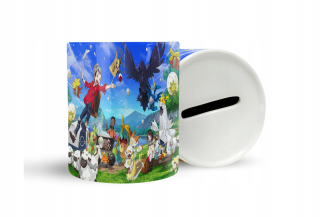 Pokladnička pre deti - Keramická prasiatka banka Pokémon Super kvalita+text