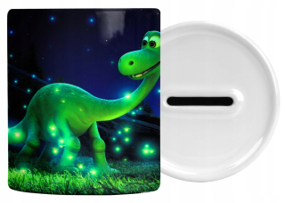 Pokladnička pre deti - Dobrá banka Dinosaur Piggy s menom