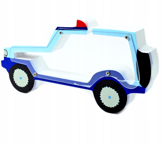 Pokladnička pre deti - Piggy Bank Drevené policajné auto policajné auto