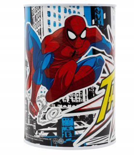 Pokladnička pre deti - Detská prasiatka Bank Spiderman Marvel Veľká plechovka
