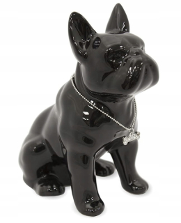 Pokladnička pre deti - Čierny buldog figurín 17.5x15