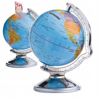 Pokladnička pre deti - Globe Piggy Bank zbiera na cestovanie