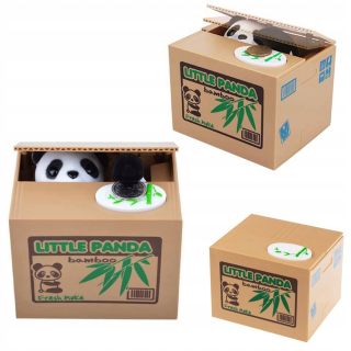 Pokladnička pre deti - Panda Interactive Piggy Bank kradne mince