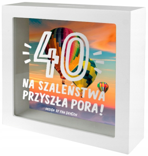 Pokladnička pre deti - Maľba šablóny / 45x65 / kwietna ąka