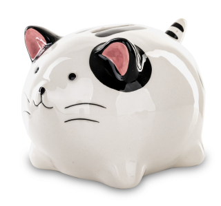 Pokladnička pre deti - Piggy Bank otvoril Cat Ceramics 10x14 cm