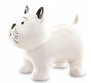 Pokladnička pre deti - Piggy Bank Otváracie psie figurína keramiky 17 cm