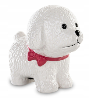 Pokladnička pre deti - Piggybook Dog White Ceramics 12.5x10x13 cm 146872