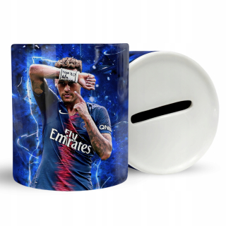 Pokladnička pre deti - Futbalisti Piggy Bank Neymar Darček + bezplatný text