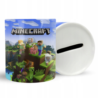 Pokladnička pre deti - Piggy Bank Gift Minecraft Game + Text zadarmo