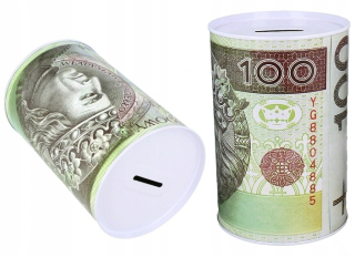 Pokladnička pre deti - Piggy Bank môže denominácia peniaze pln 100 veľkých