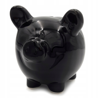 Pokladnička pre deti - Čierna piggy banka