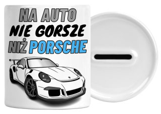 Pokladnička pre deti - Zbieram prasiatko s mojím menom na Porsche Auto