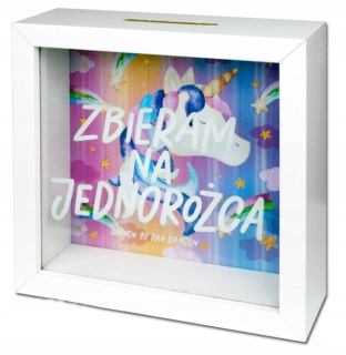 Pokladnička pre deti - Piggy Bank zhromažďuje peniaze dieťaťa na jednorožec