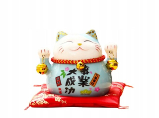 Pokladnička pre deti - Skarolawka Kot of Happiness čínske mačiatko Maneki-neko