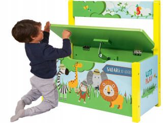 Úložný box pre deti - Škandinávska POLICA na knihy 50 cm