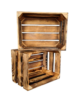 Prepravka, box - Drevená škatuľka vystrelila 40x30x25