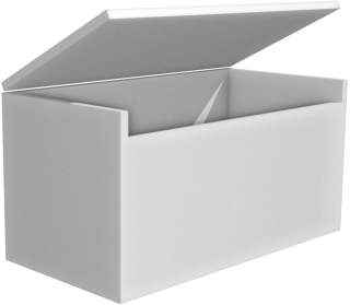 Úložný box pre deti - Kontajner krabice hračky na šaty sivé