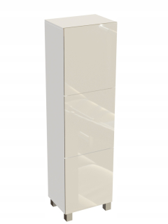 Skrinka do kúpeľne - Príspevok na nohách 100 cm predný lesklý komplex