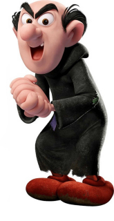 Destké samolepky - Gargamel Smurfs 80 cm