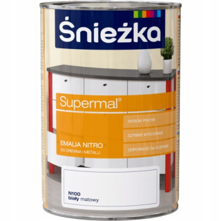 Śnieëka supermálny smaltovaný nitro matný 1l
