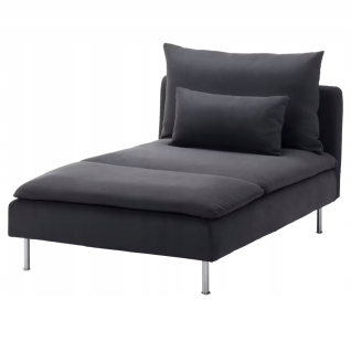 Chrániče na nábytok - Soderhamn Cover of A Chaise, Samsta tmavošedá