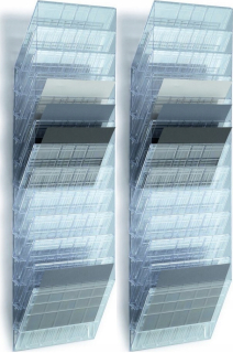 Regál, polica do pracovne - Sorter Container A4 x 12 Katalógové priečinky letáky x2