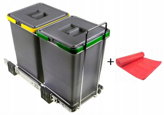 Kôš na triedenie odpadu - Sorter odpadu ECOFIL 2 koše 12 l elletipi