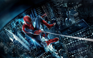 Destké samolepky - Spidermanská nálepka na stenu - plagát 50 cm K221