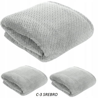 Prikrývka, prehozy na posteľ - Striebro set pre pohovku a sedadlá postele 150*200