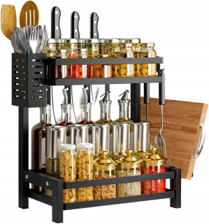 Polica do kuchyne - SPICE STAND Kuchynská polica Poličky 2 úrovne