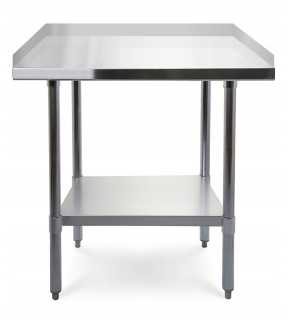 Kuchynský stôl - Pracovná stolová práca v Inox 70 cm + 3 hrany