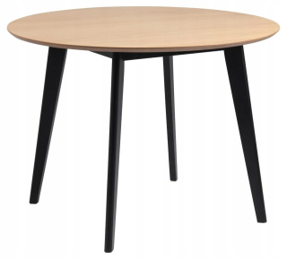 Kuchynský stôl - Roxby tabuľka 105 cm dub-nogi čierna
