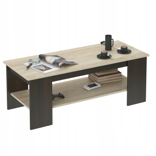 Konferenčný stolík do obývačky - Stolová stolová kávová lavica sonoma mix wenge pl a-4