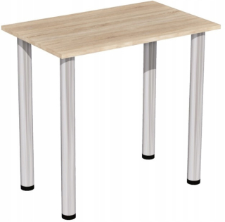 Konferenčný stolík do obývačky - Stolová stolová miestnosť miestnosť 80x50 Oak Sonoma Chrome