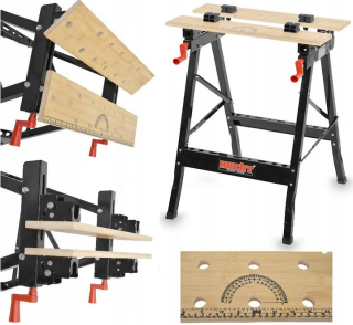 Pracovný, dielenský stôl - Workshop Table Pracovná tabuľka skladanie Vice