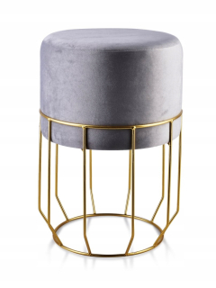 Sedací vak - Stolica Stool Pouf Pouf do šatníkového salónu šedá