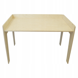 Stolík do detskej izby - Biela šírka 80 cm hlava 20 cm